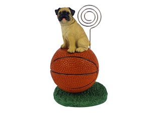 Pug Fawn Basketball Memo Holder
