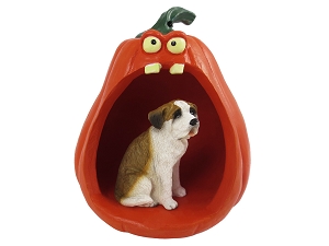 Saint Bernard w/Smooth Coat Dog-o'-Lantern